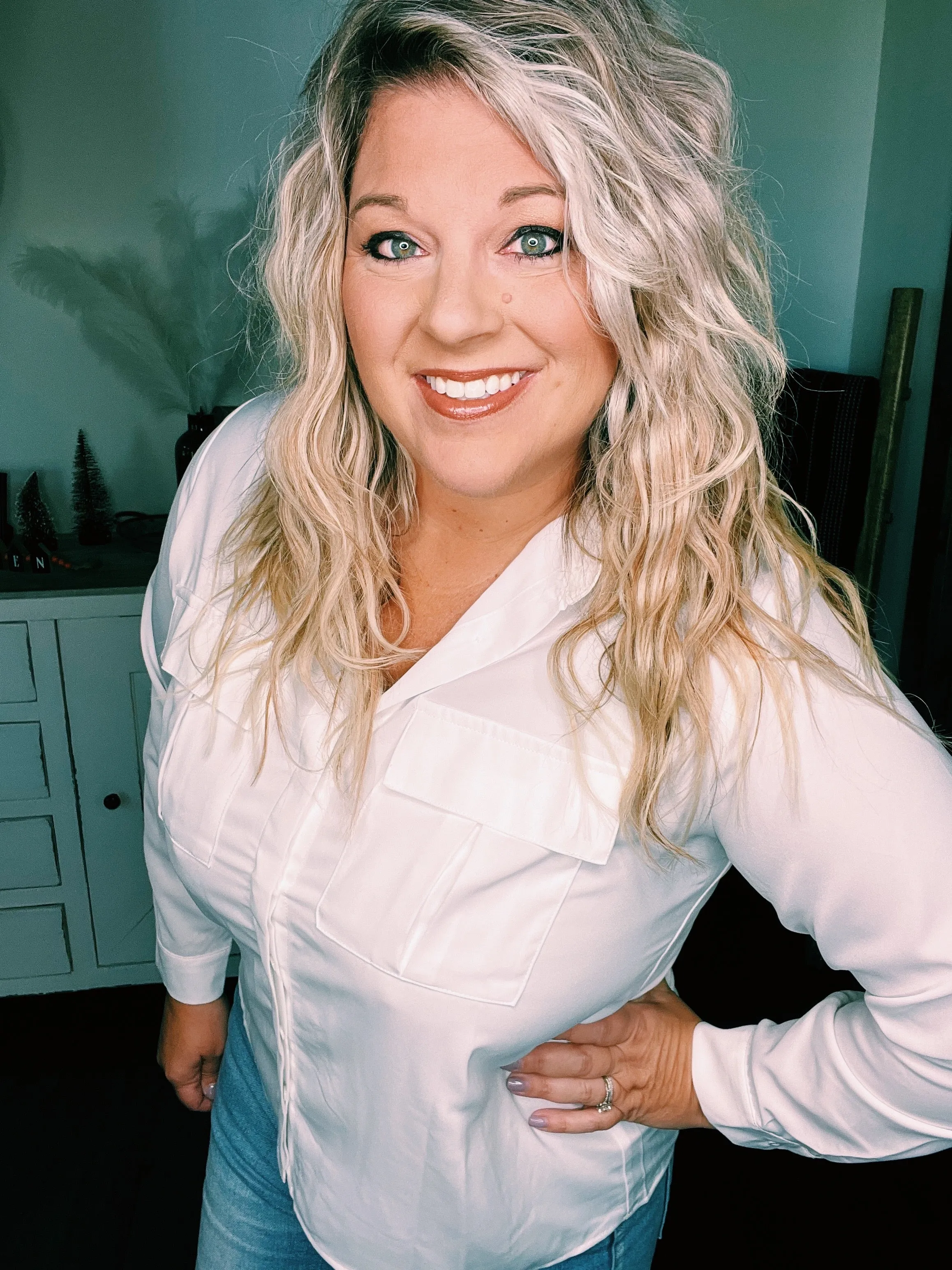 Collared Button Front Blouses