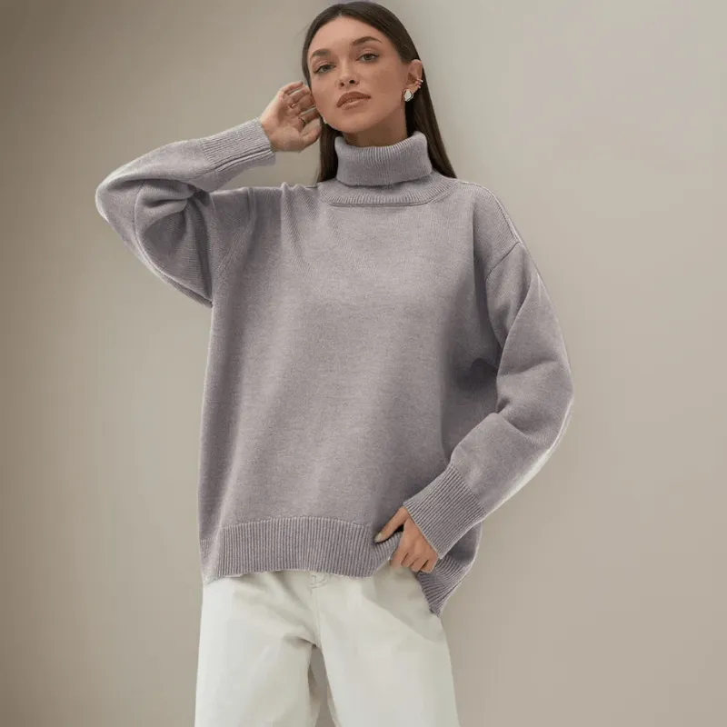 Cozy Oversized Turtleneck Top