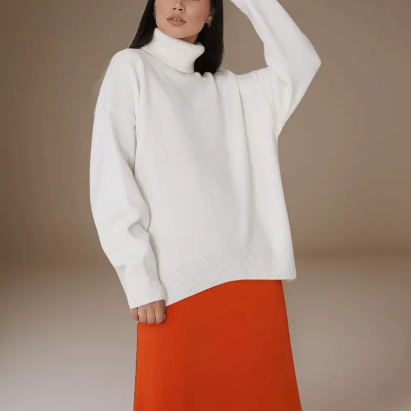 Cozy Oversized Turtleneck Top