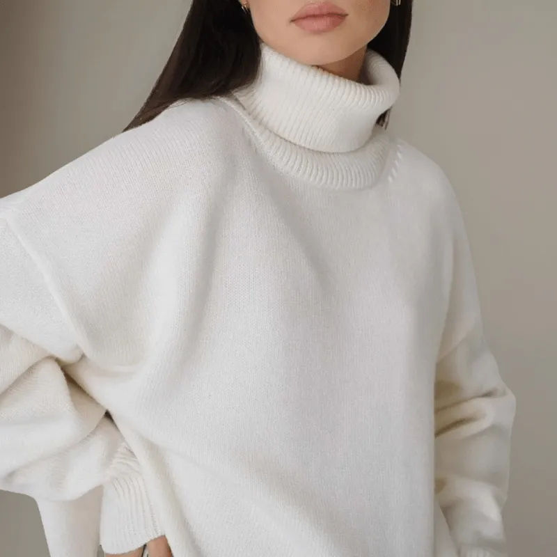 Cozy Oversized Turtleneck Top
