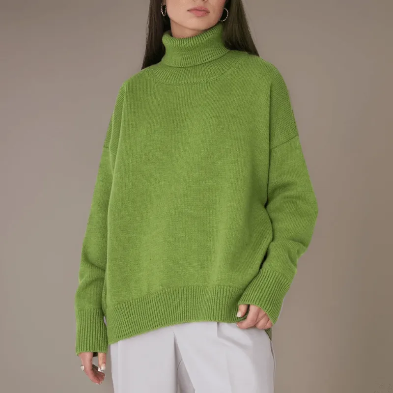 Cozy Oversized Turtleneck Top