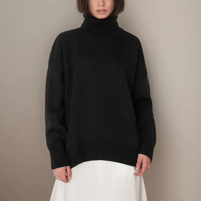 Cozy Oversized Turtleneck Top