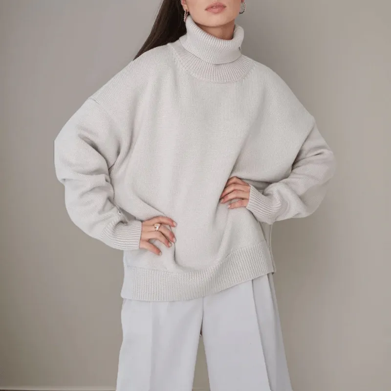 Cozy Oversized Turtleneck Top
