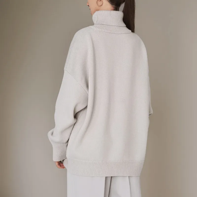 Cozy Oversized Turtleneck Top