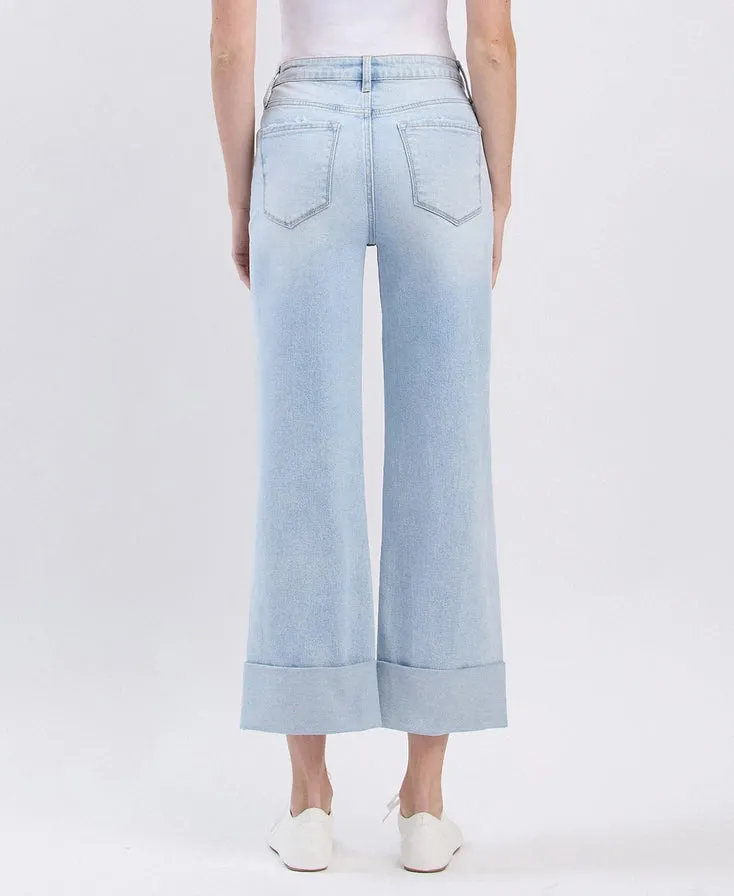 Cuffed & Carefree Wide Leg Jeans