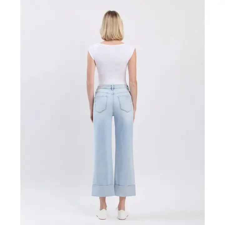 Cuffed & Carefree Wide Leg Jeans