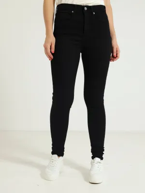 Curvy HiRISE Super skinny Saturatio  - Black