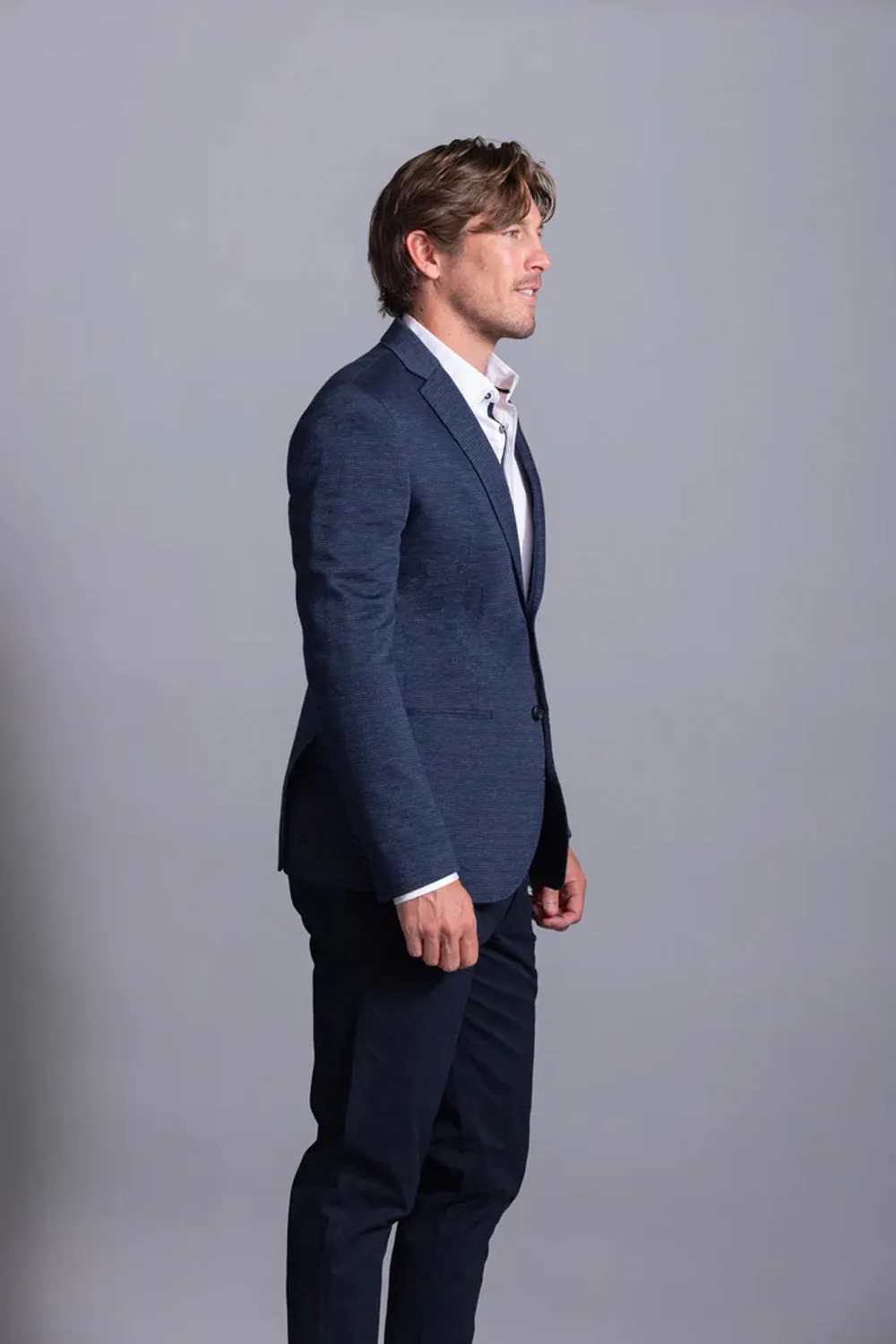 CUTLER & CO JOHNSON 100% COTTON KNITTED BLAZER CW40515