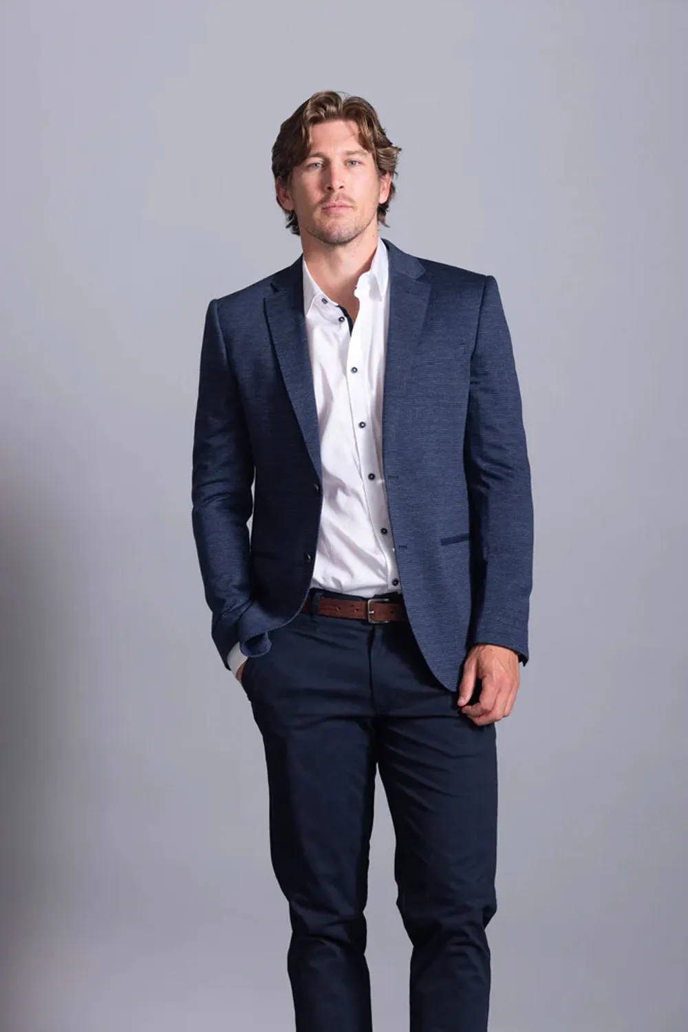 CUTLER & CO JOHNSON 100% COTTON KNITTED BLAZER CW40515