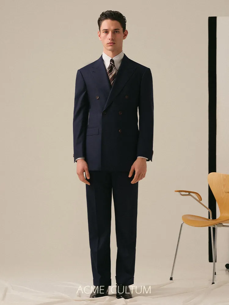 Double-Breasted Wool Suit