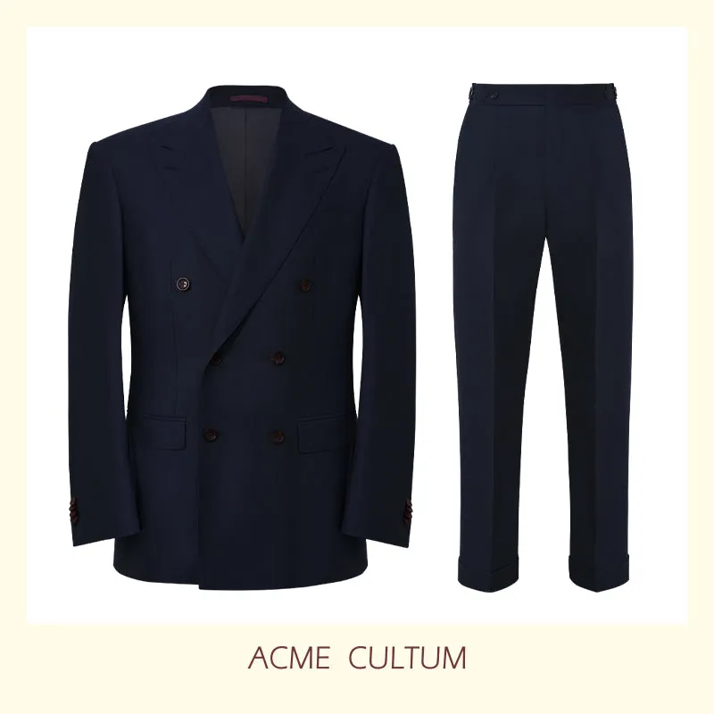 Double-Breasted Wool Suit