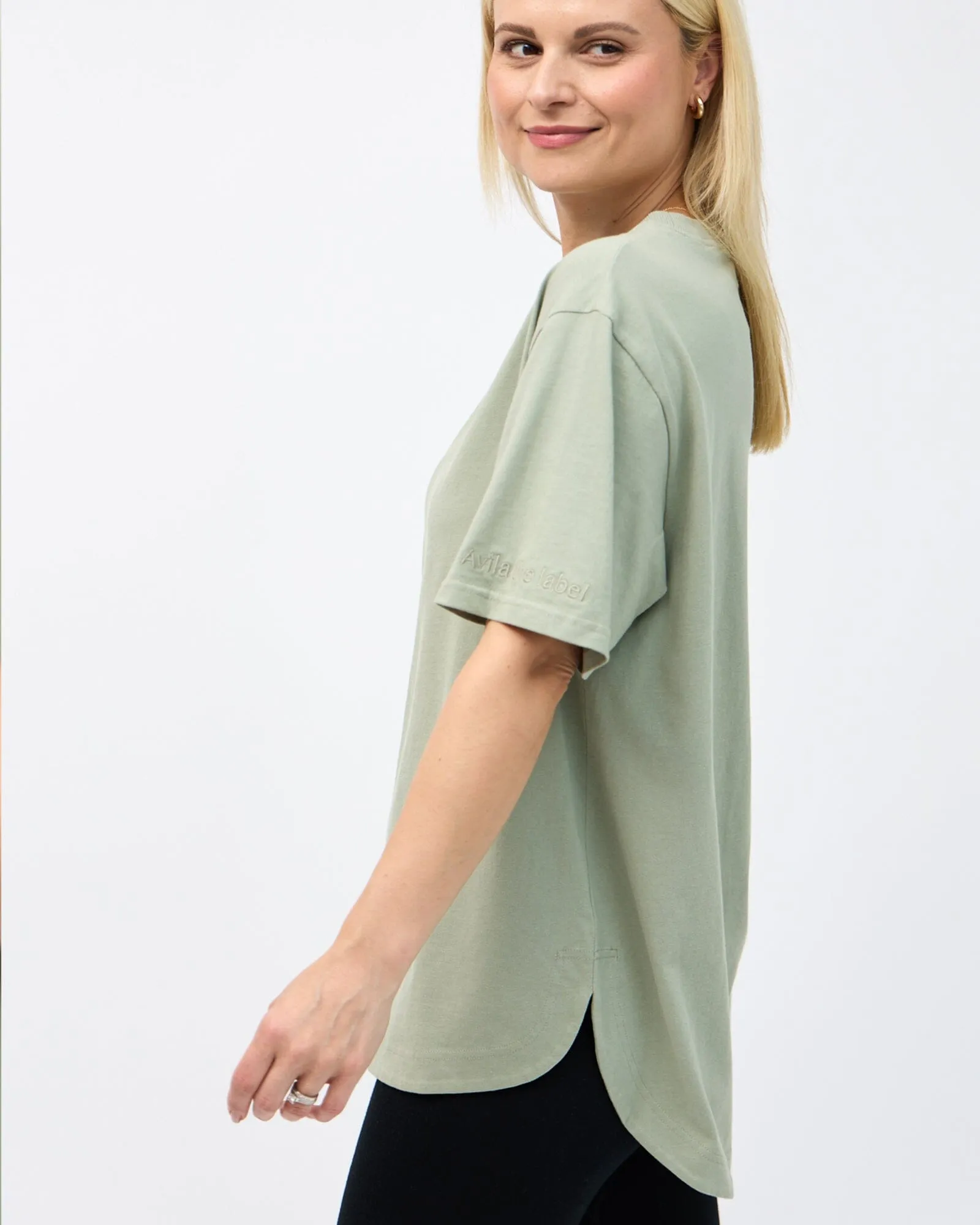 Elsie Long Tee - Sage
