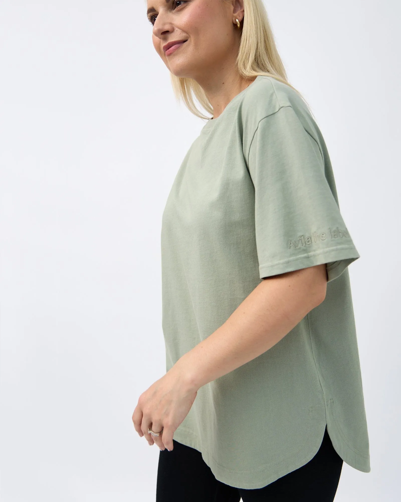 Elsie Long Tee - Sage