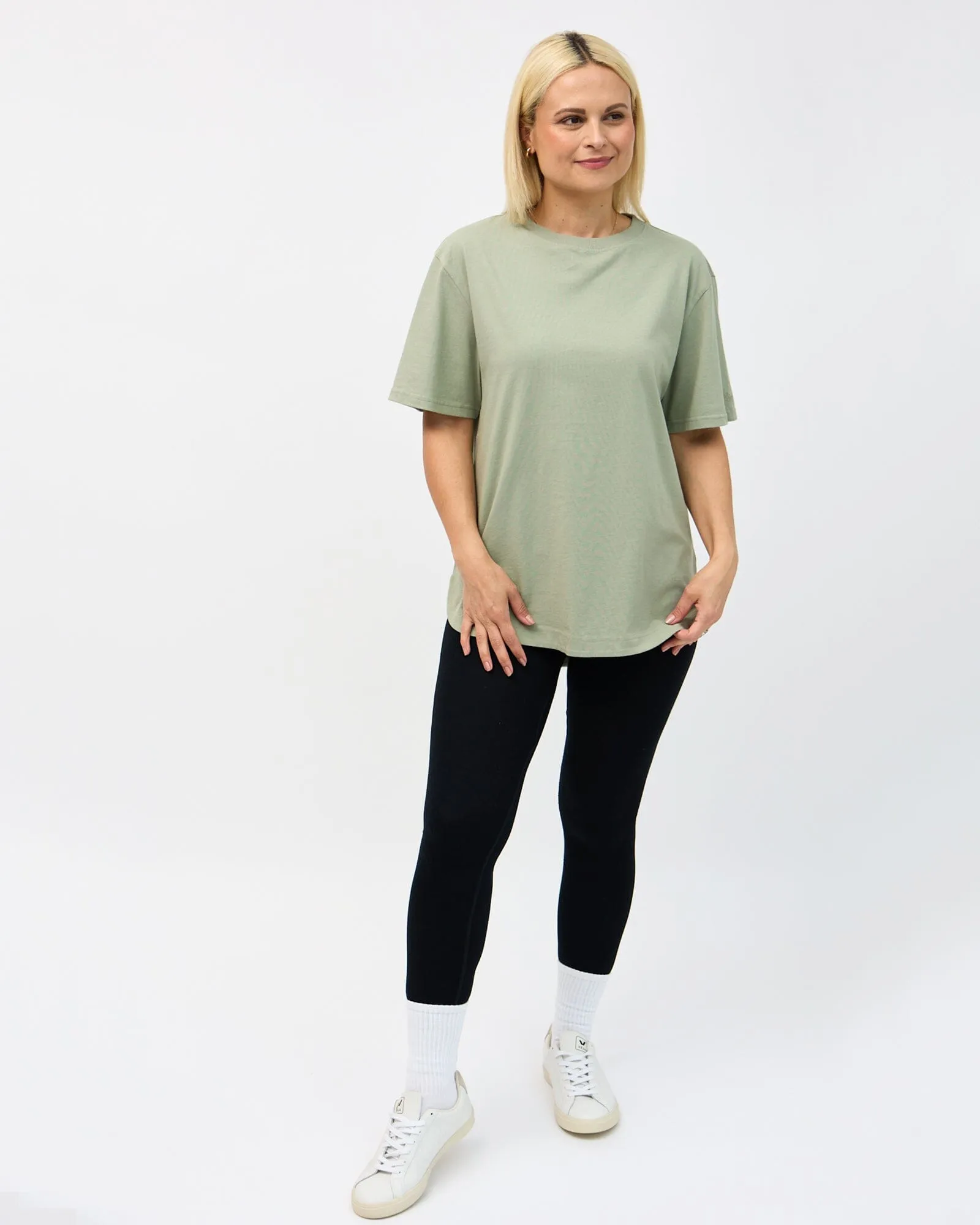 Elsie Long Tee - Sage