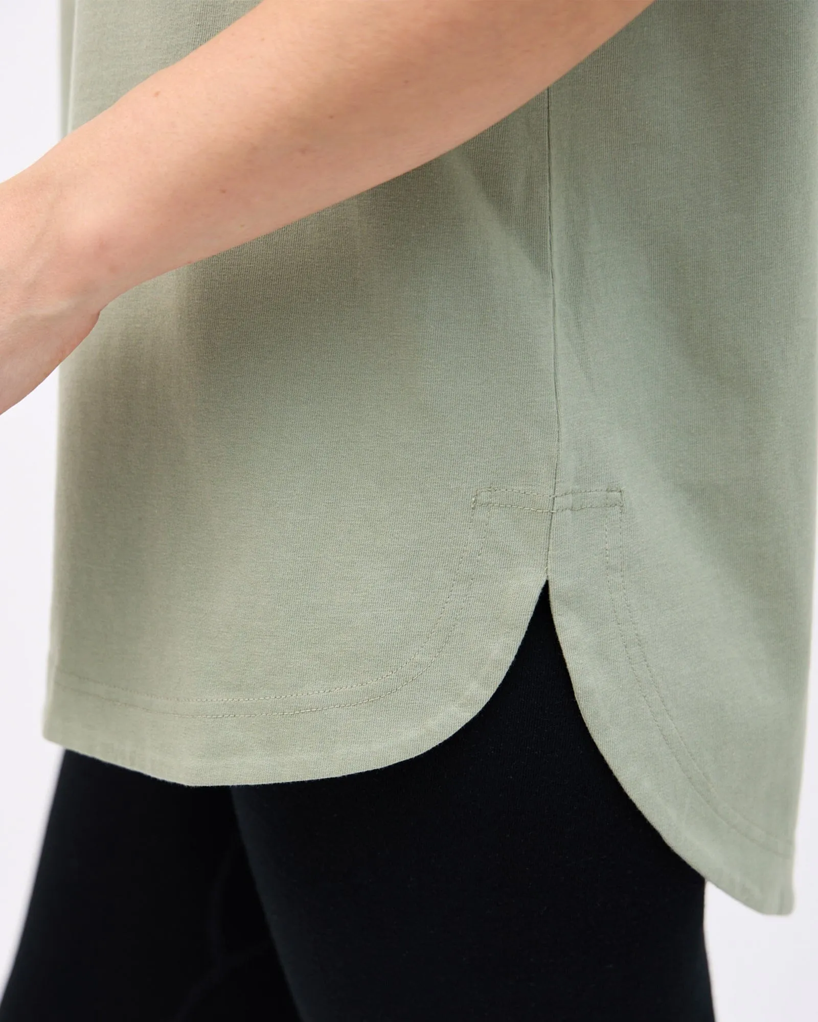 Elsie Long Tee - Sage