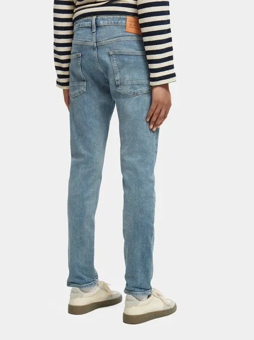 ESSENTIALS - Ralston - Aqua Blue Regular Slim Jeans