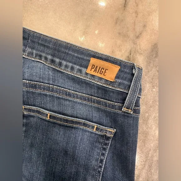 EUC Paige Size 28 Vergudo Skinny Women's Blue Jeans