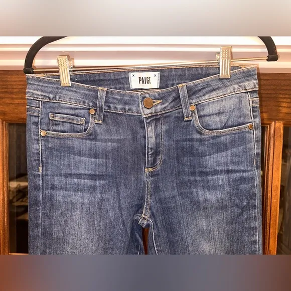 EUC Paige Size 28 Vergudo Skinny Women's Blue Jeans