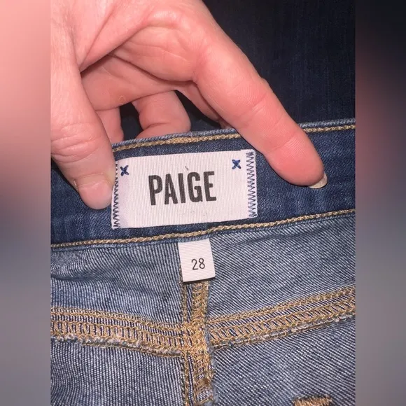 EUC Paige Size 28 Vergudo Skinny Women's Blue Jeans