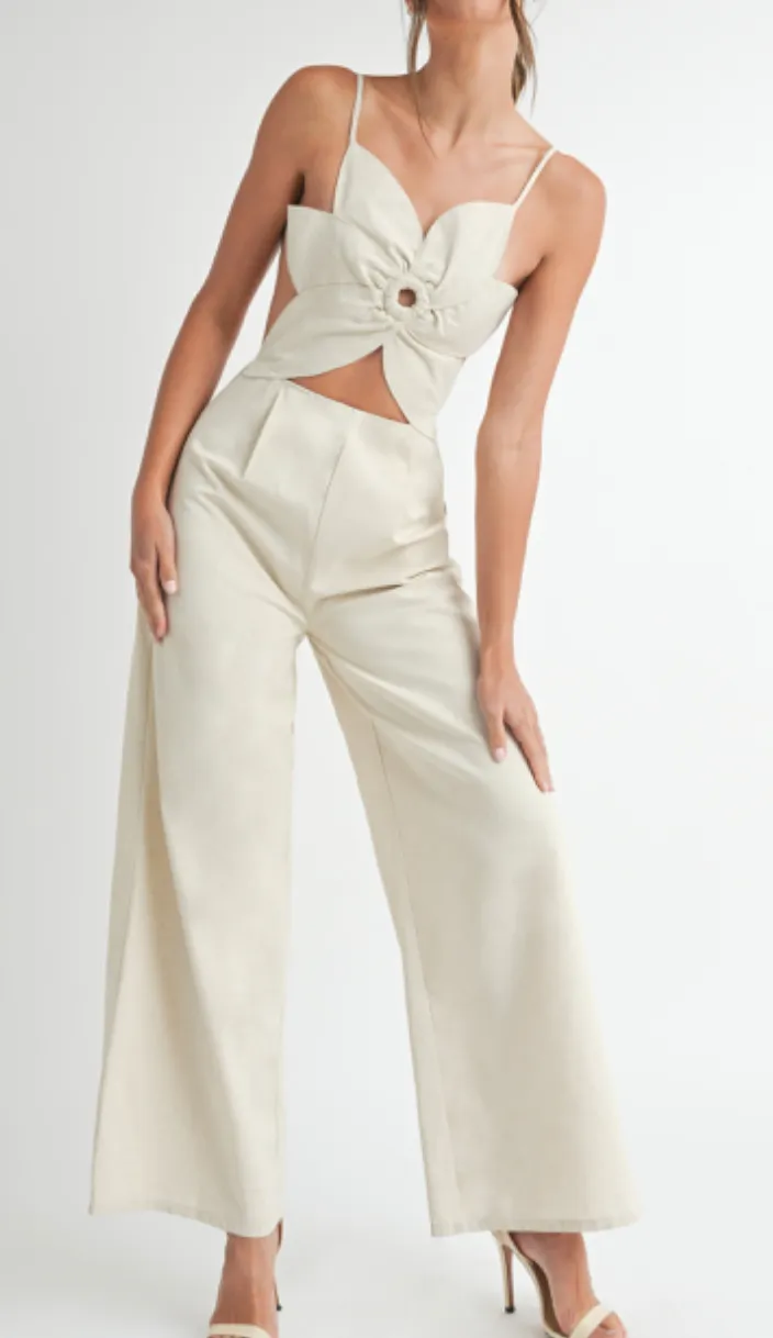 Fiona Floral Cutout Jumpsuit