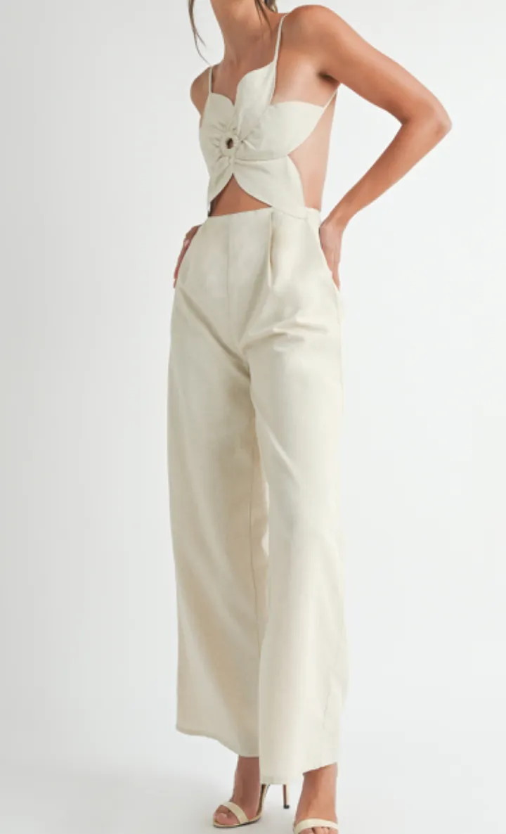 Fiona Floral Cutout Jumpsuit