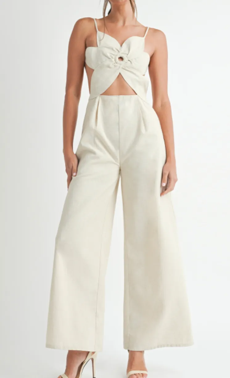 Fiona Floral Cutout Jumpsuit
