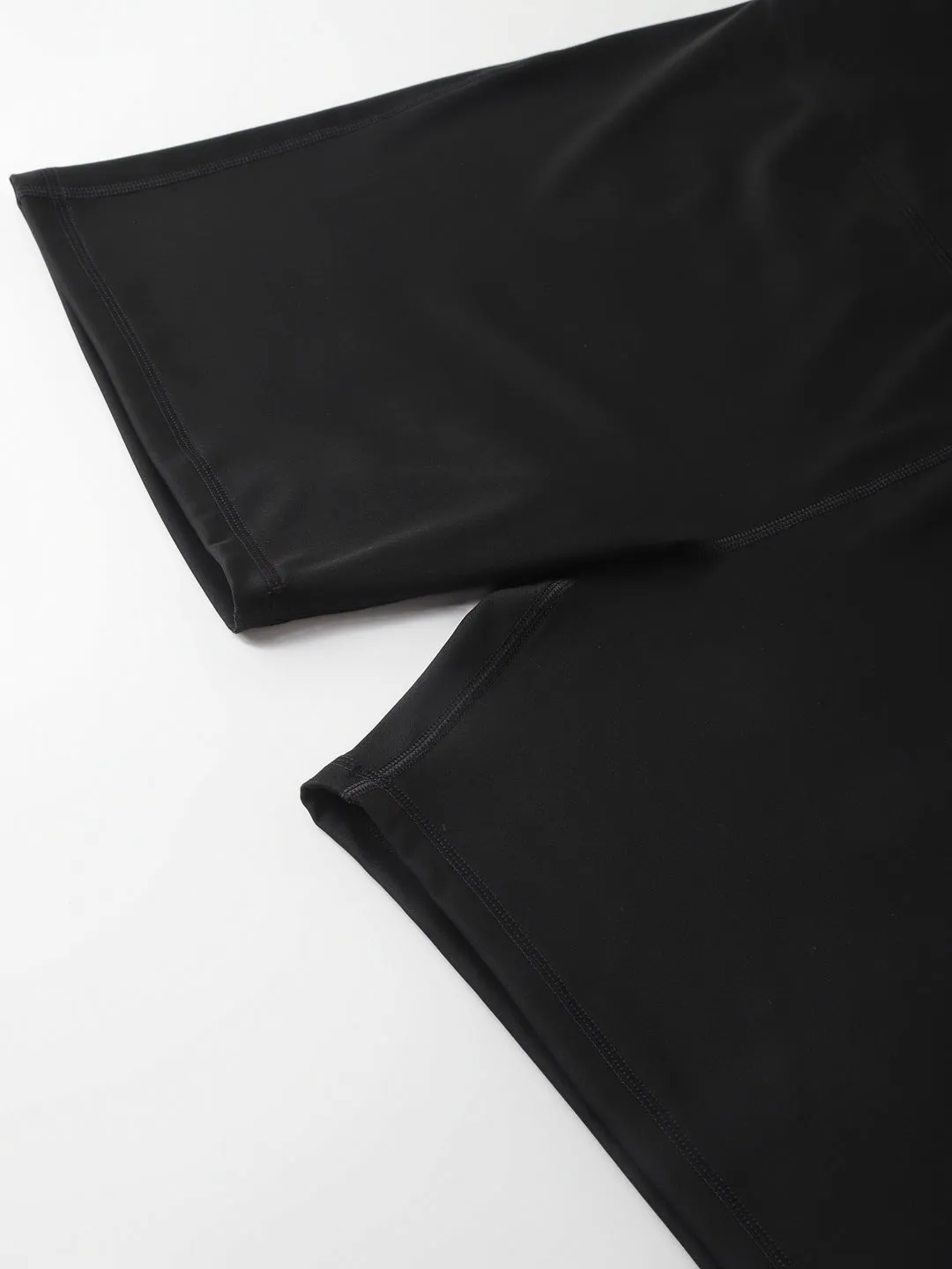Fitkin Plus Size Super Soft Black Cinched Waist Biker Shorts