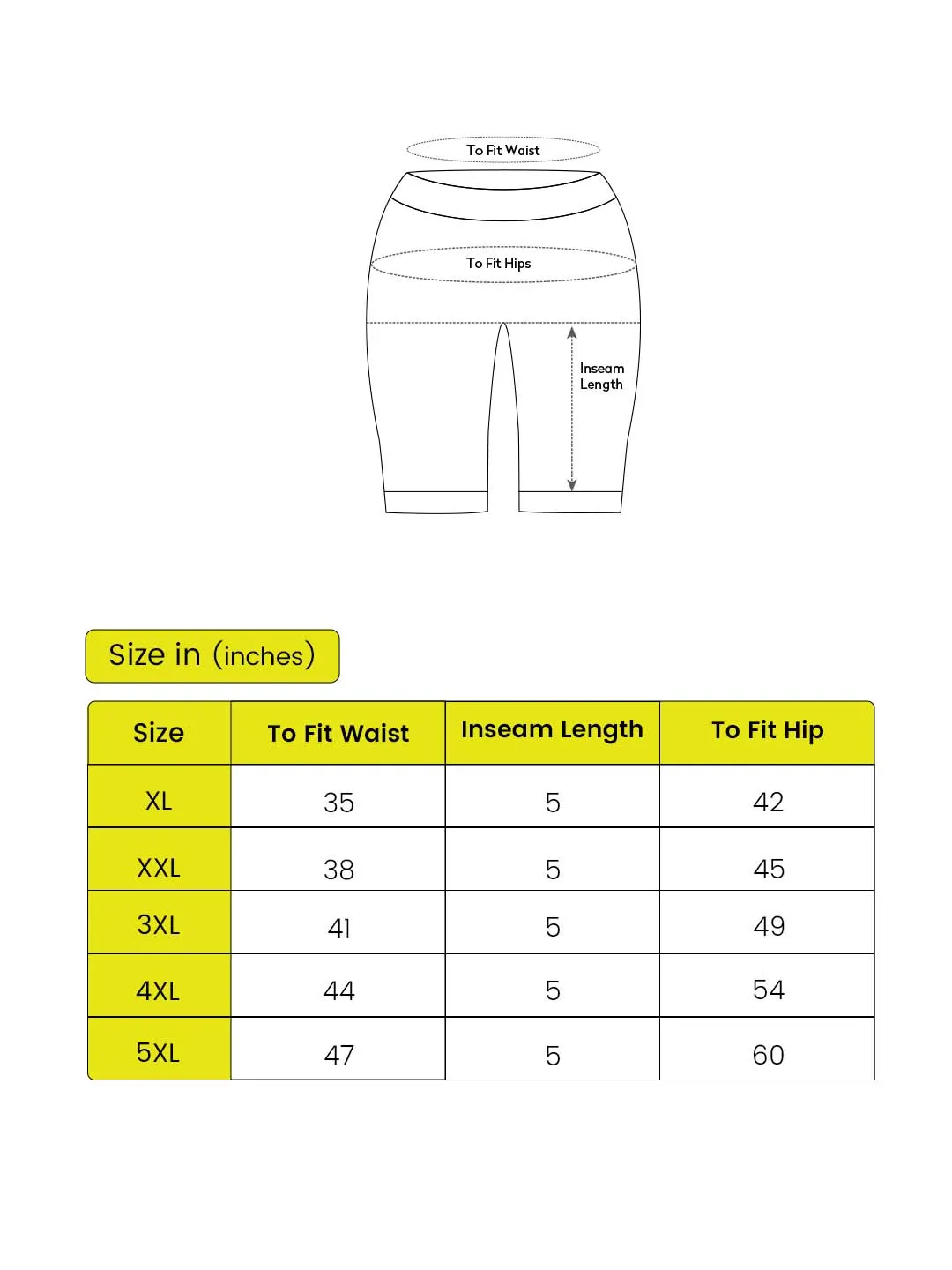 Fitkin Plus Size Super Soft Black Cinched Waist Biker Shorts