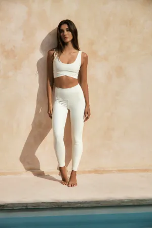 FLOW COMPRESSION LEGGINGS - STONE
