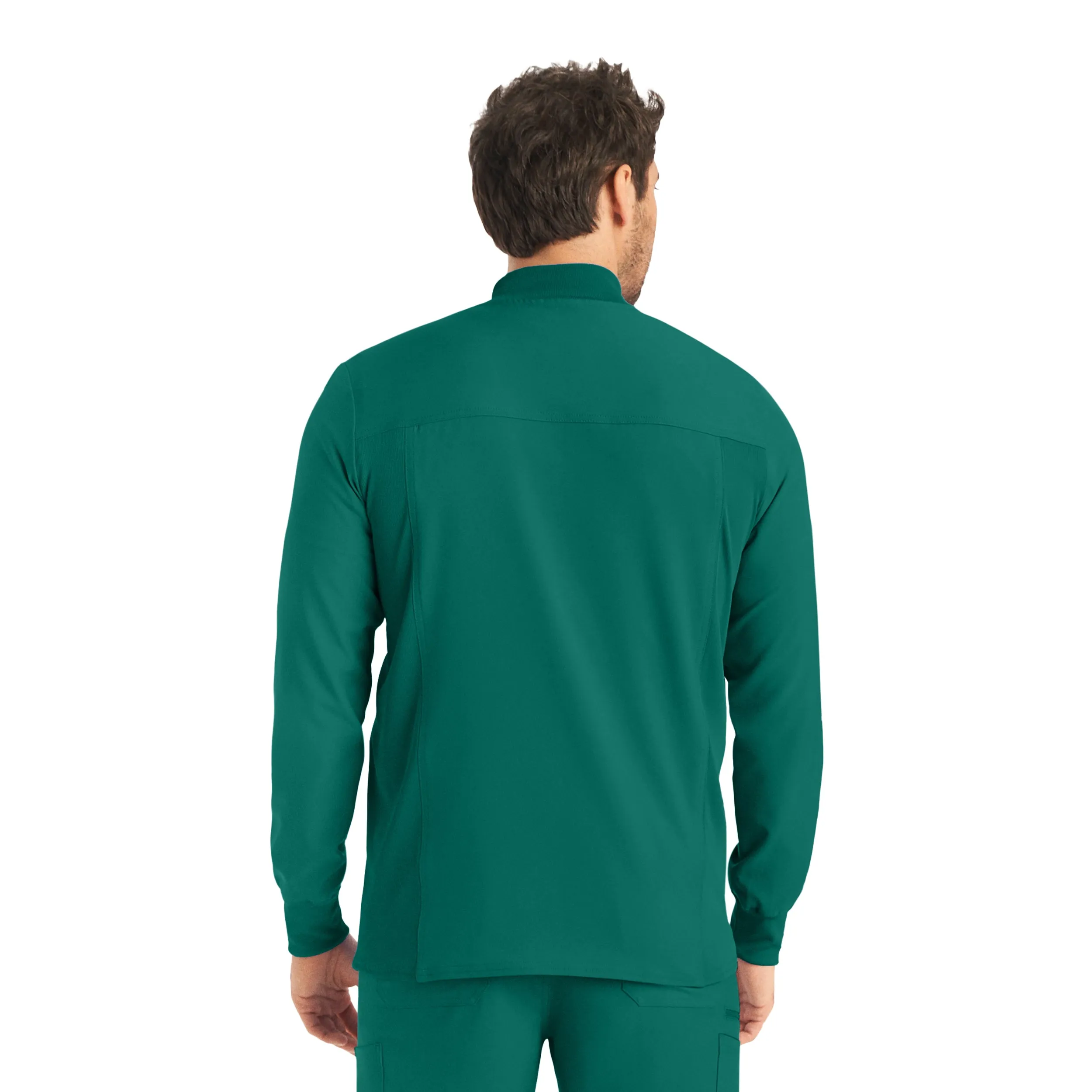 Forward LJ703 Men's 3 Pocket Scrub Jacket Hunter