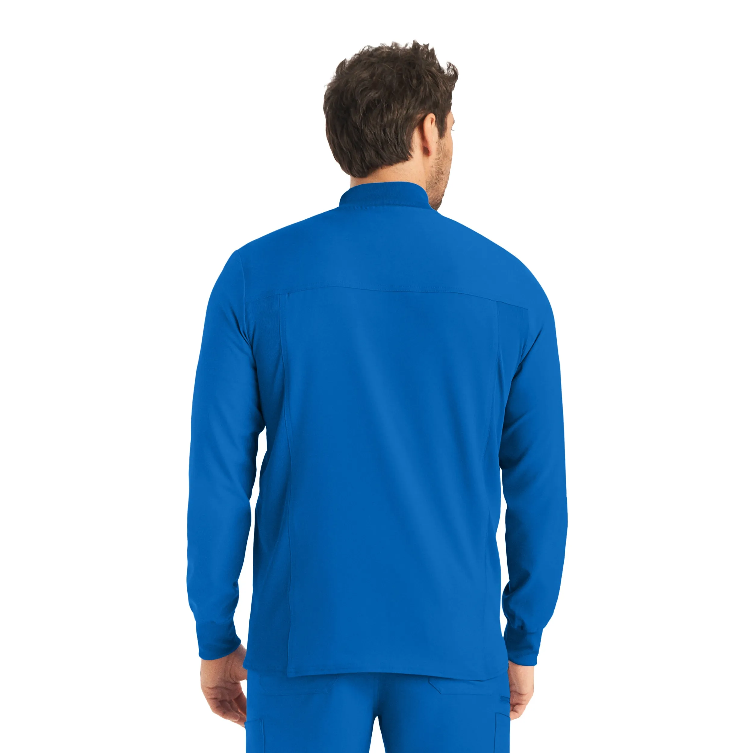 Forward LJ703 Men's 3 Pocket Scrub Jacket Royal