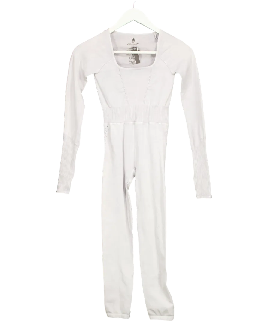 Free People Grey Good Karma Long Sleeve Onesie Jumpsuit UK XS/S