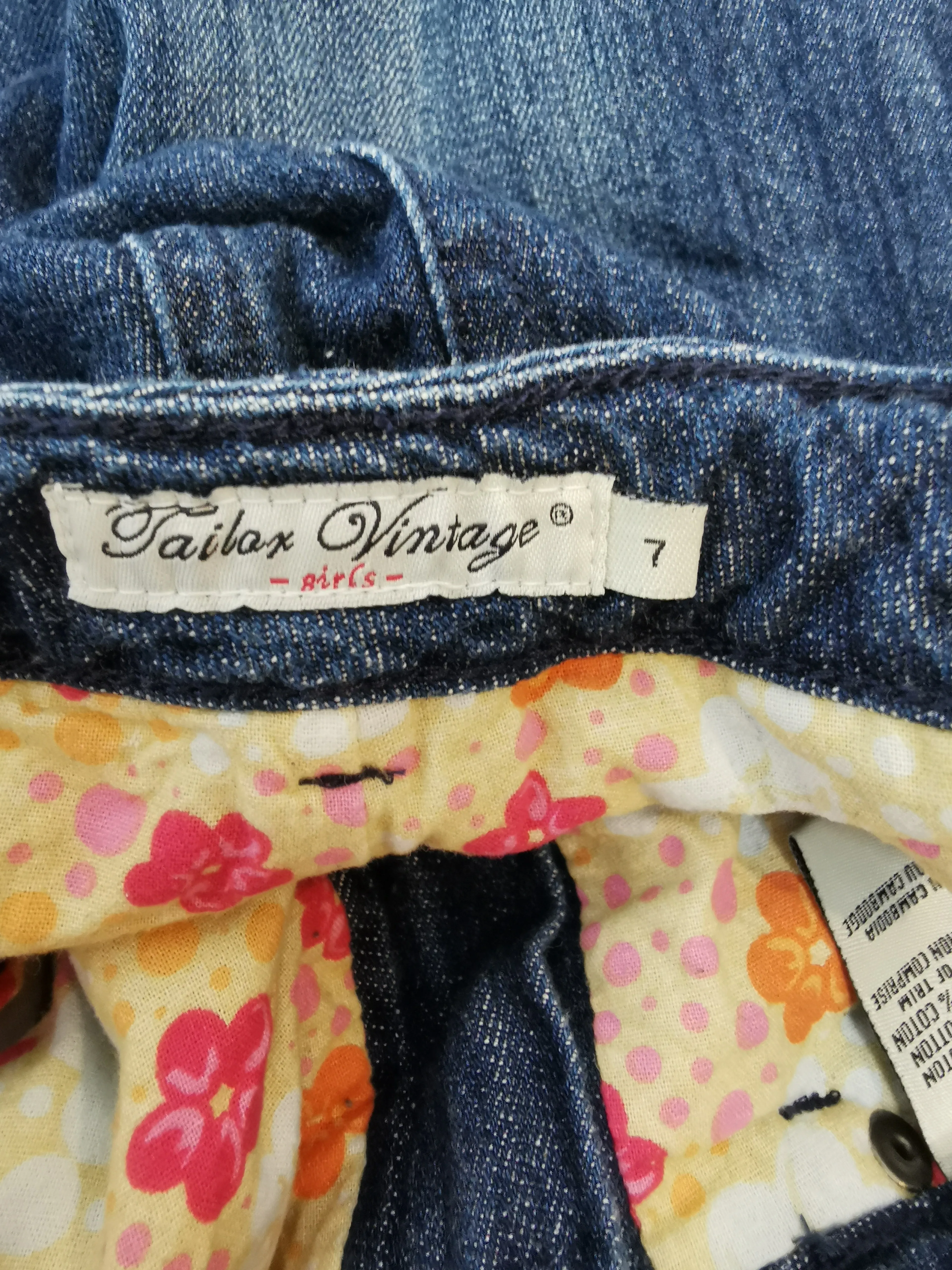 GIRL SIZE 7 YEARS - TAILOR VINTAGE Girls, Skinny Jeans, Lined / Warm EUC B8