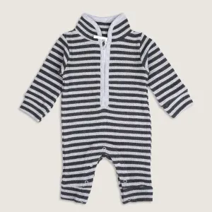 Grey Waffle Striped Stylish Jumpsuits