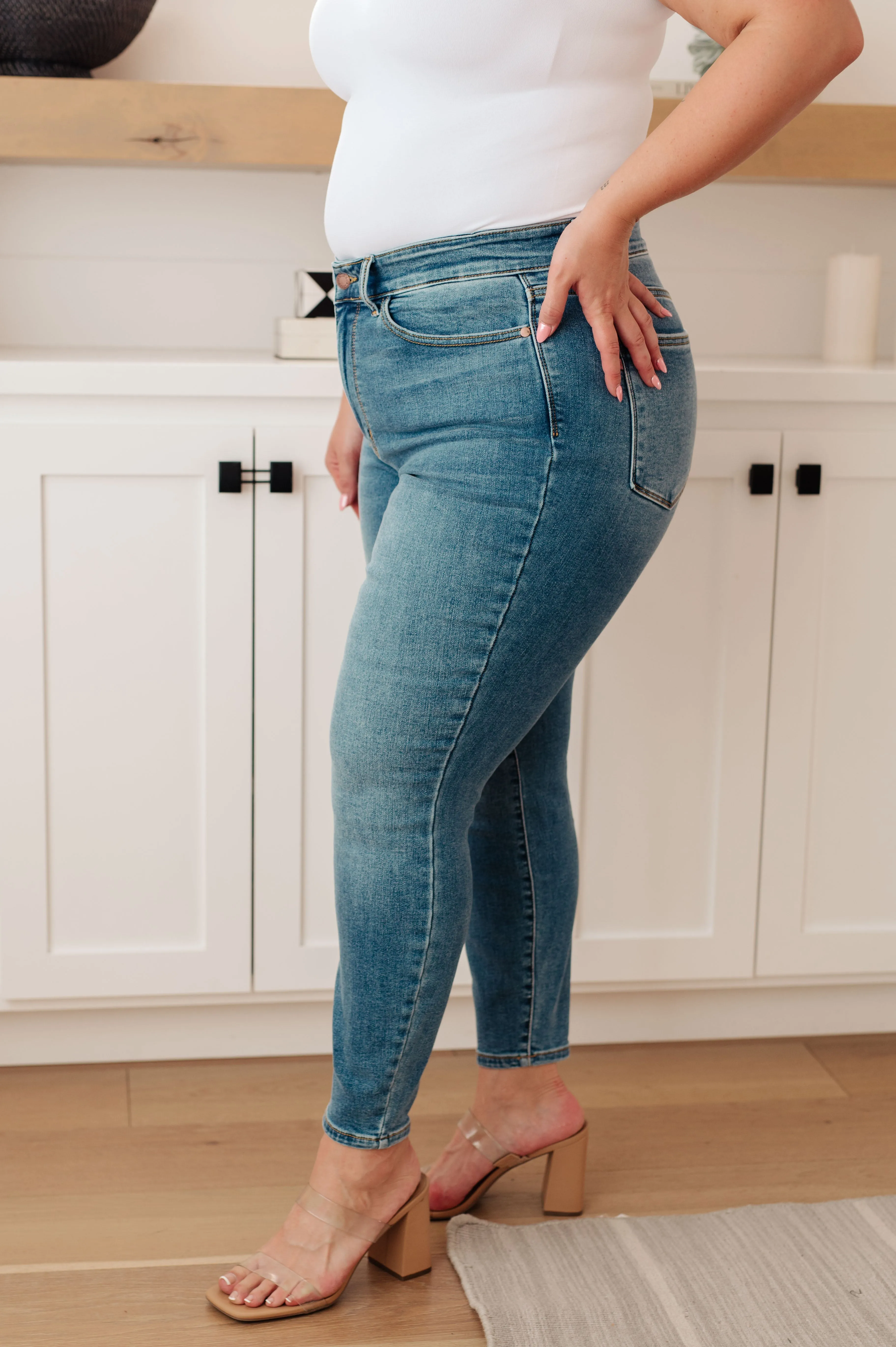 Hazel Blues® |  Bryant High Rise Thermal Skinny Jean