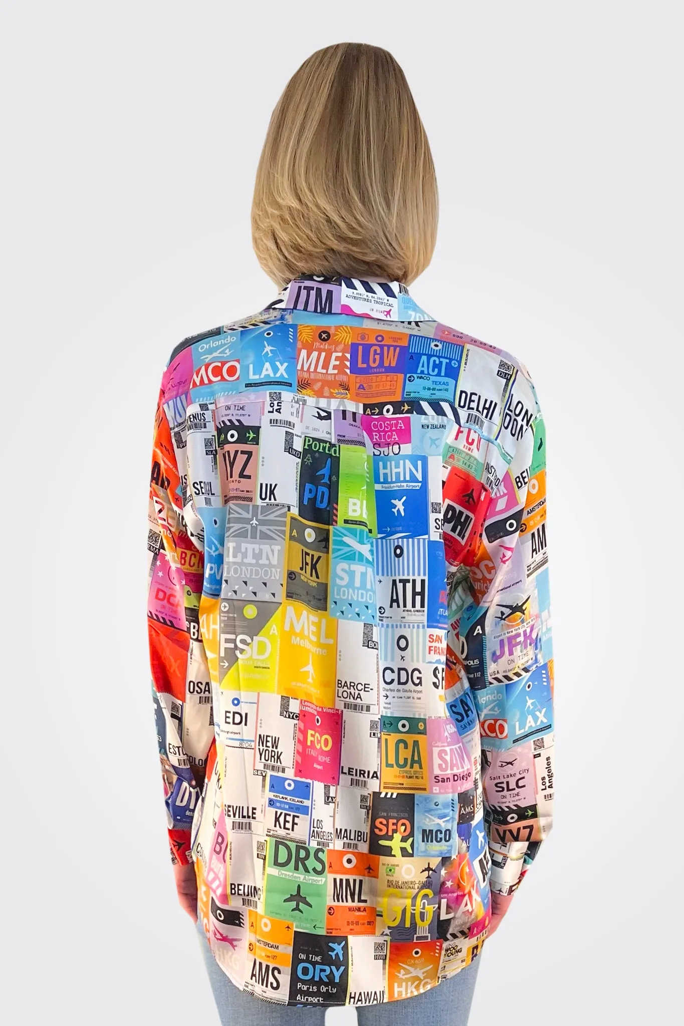 Heather Blouse - Sky Print