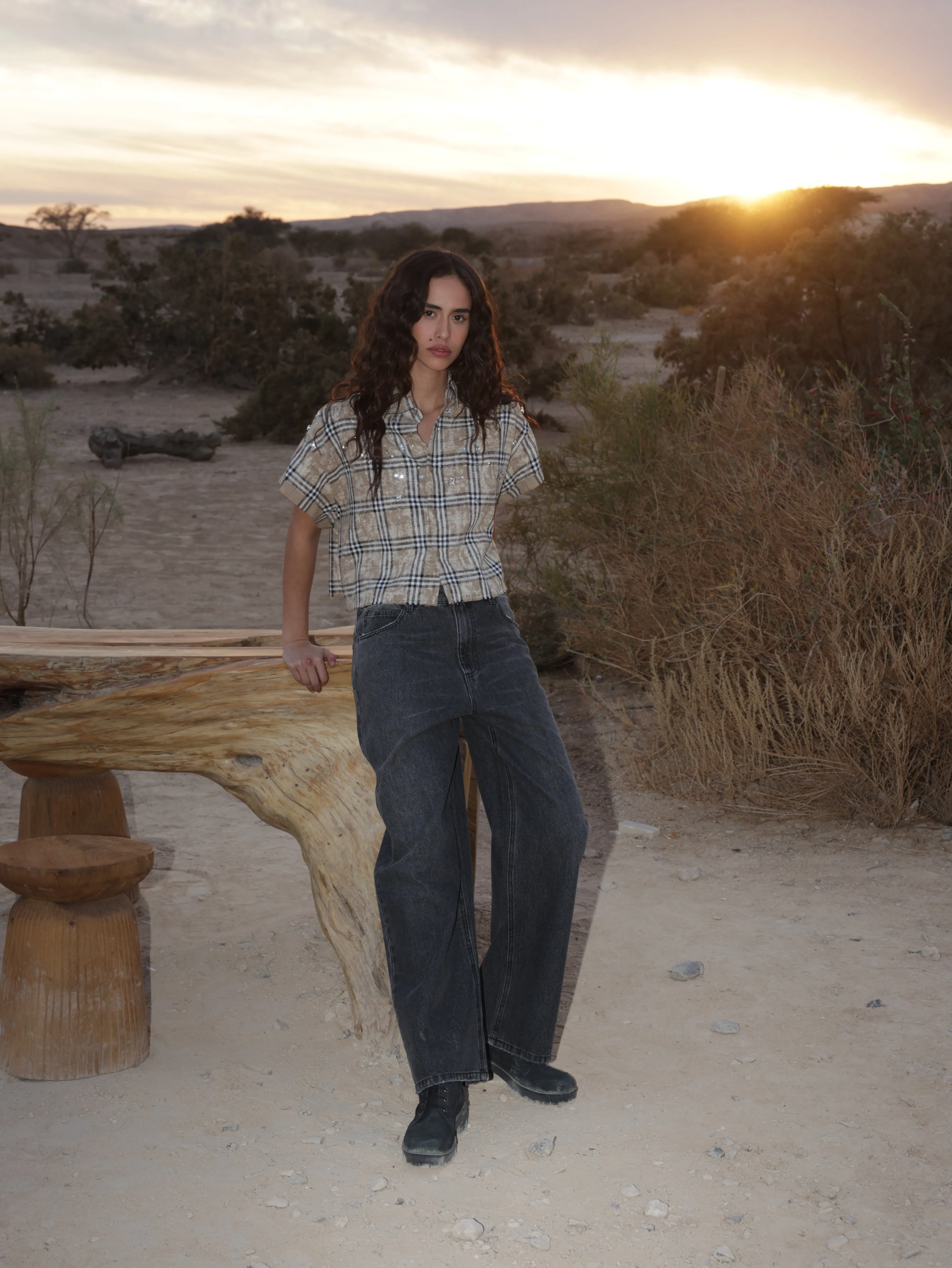 High straight leg jeans