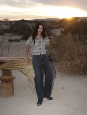 High straight leg jeans
