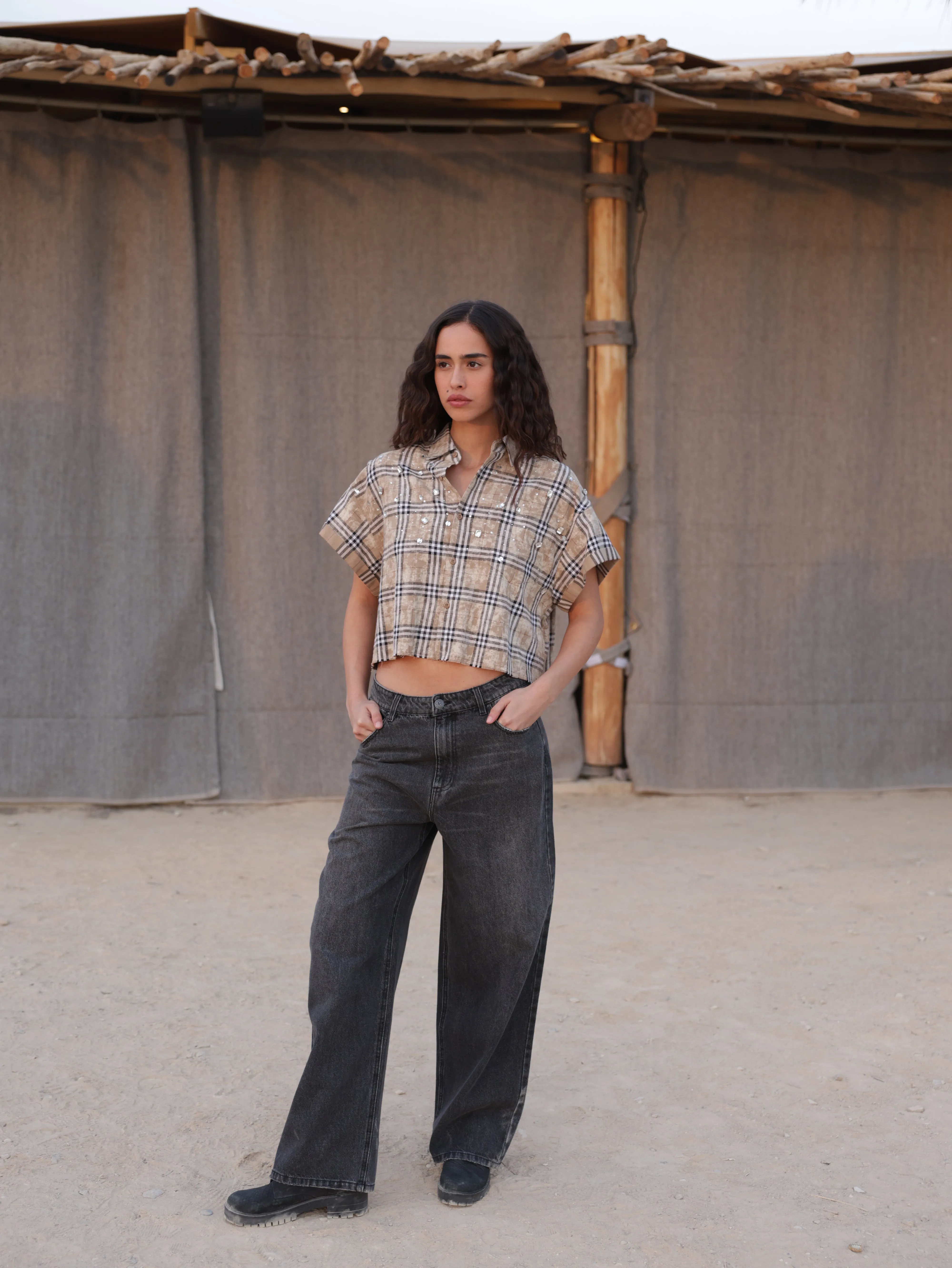 High straight leg jeans