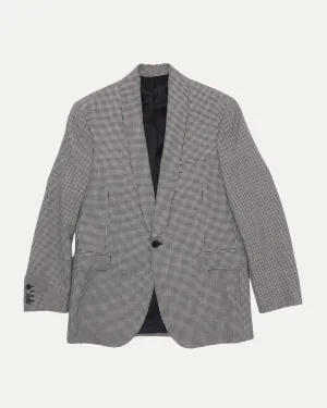 Houndstooth Shawl Collar Suit