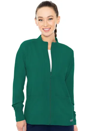 Insight MC2660 Zip Front Warm-Up With Shoulder Yokes Hunter Green