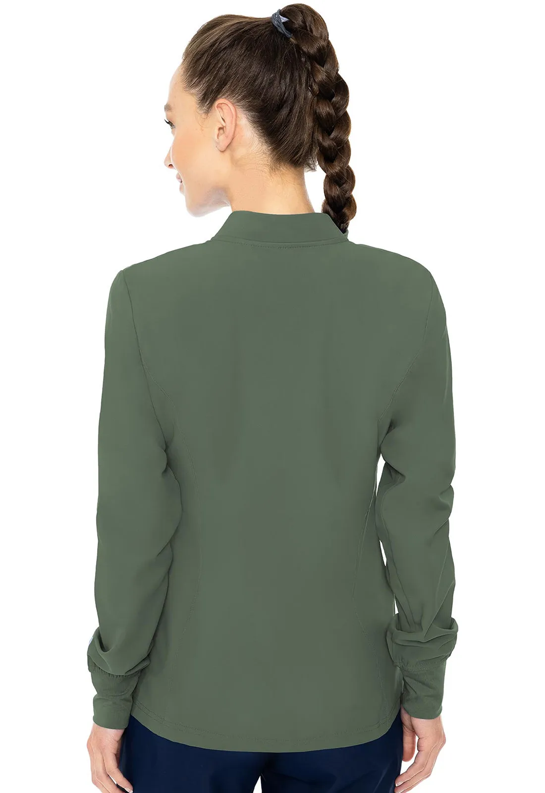 Insight MC2660 Zip Front Warm-Up With Shoulder Yokes Olive