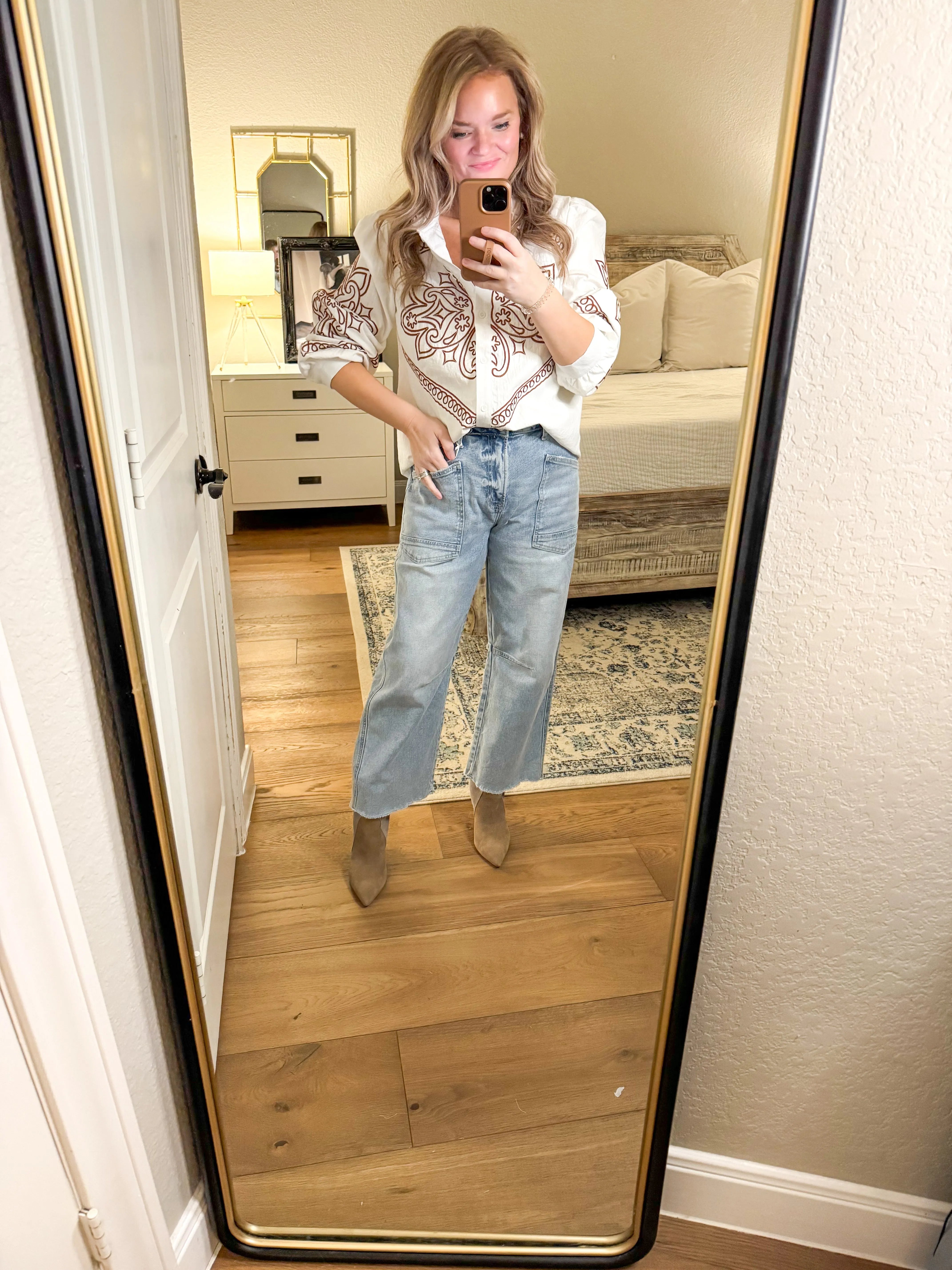 Ivory Embroidered Blouse
