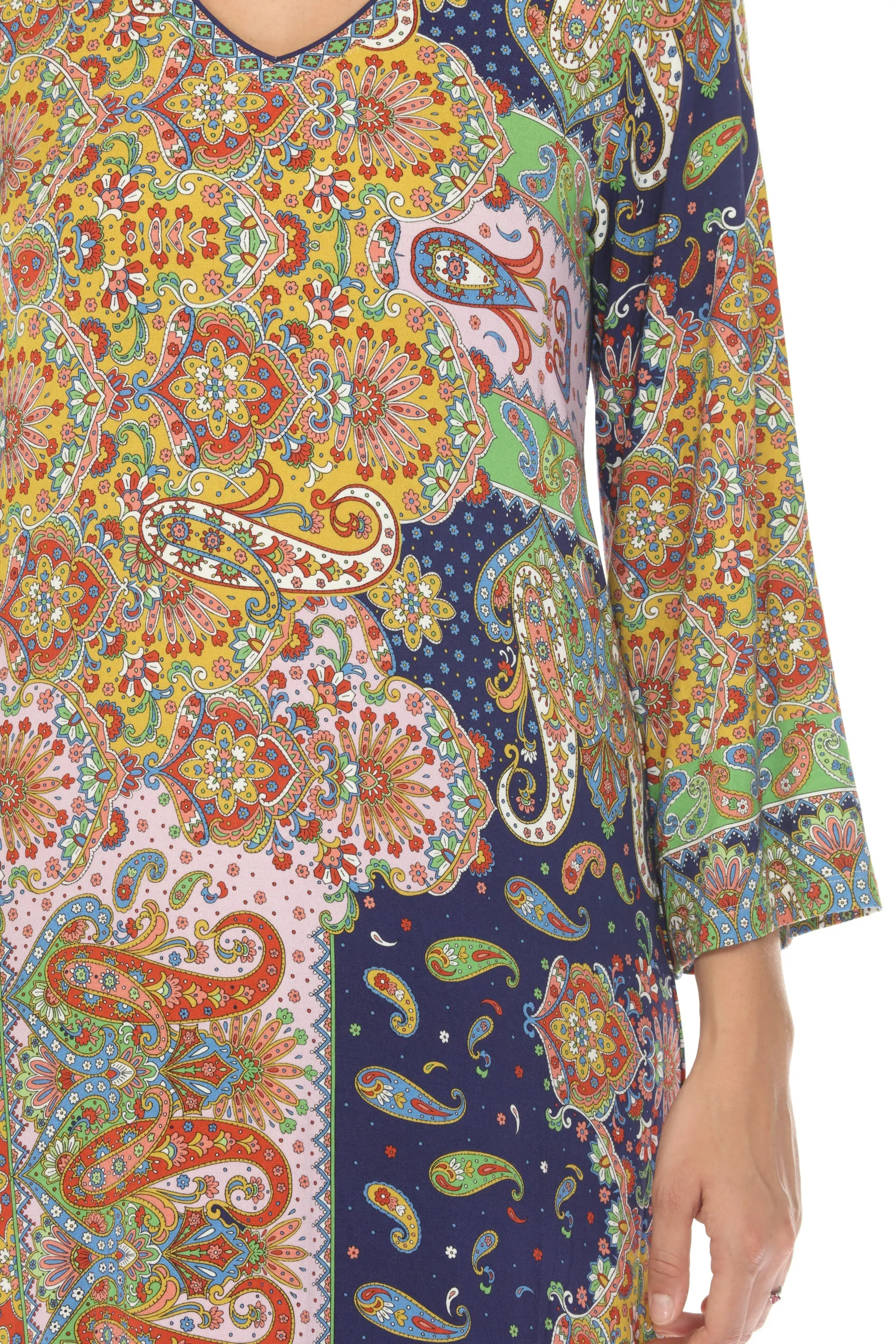 Johnny Was The Janie Favorite Kimono Sleeve Tee Dress Boho Chic T34823-E
