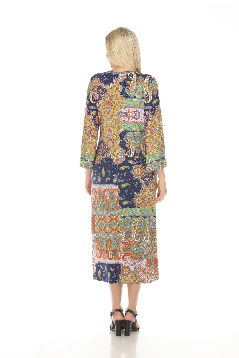 Johnny Was The Janie Favorite Kimono Sleeve Tee Dress Boho Chic T34823-E