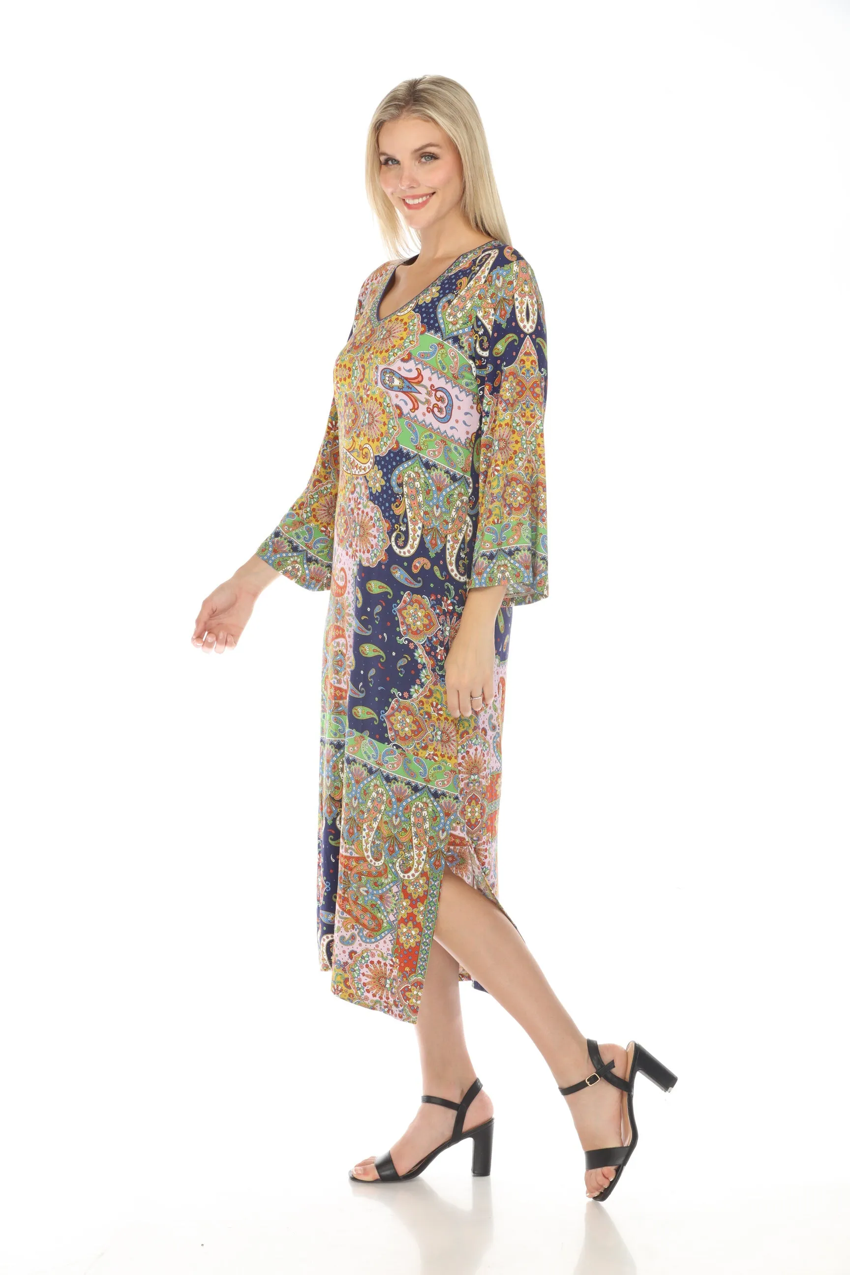 Johnny Was The Janie Favorite Kimono Sleeve Tee Dress Boho Chic T34823-E