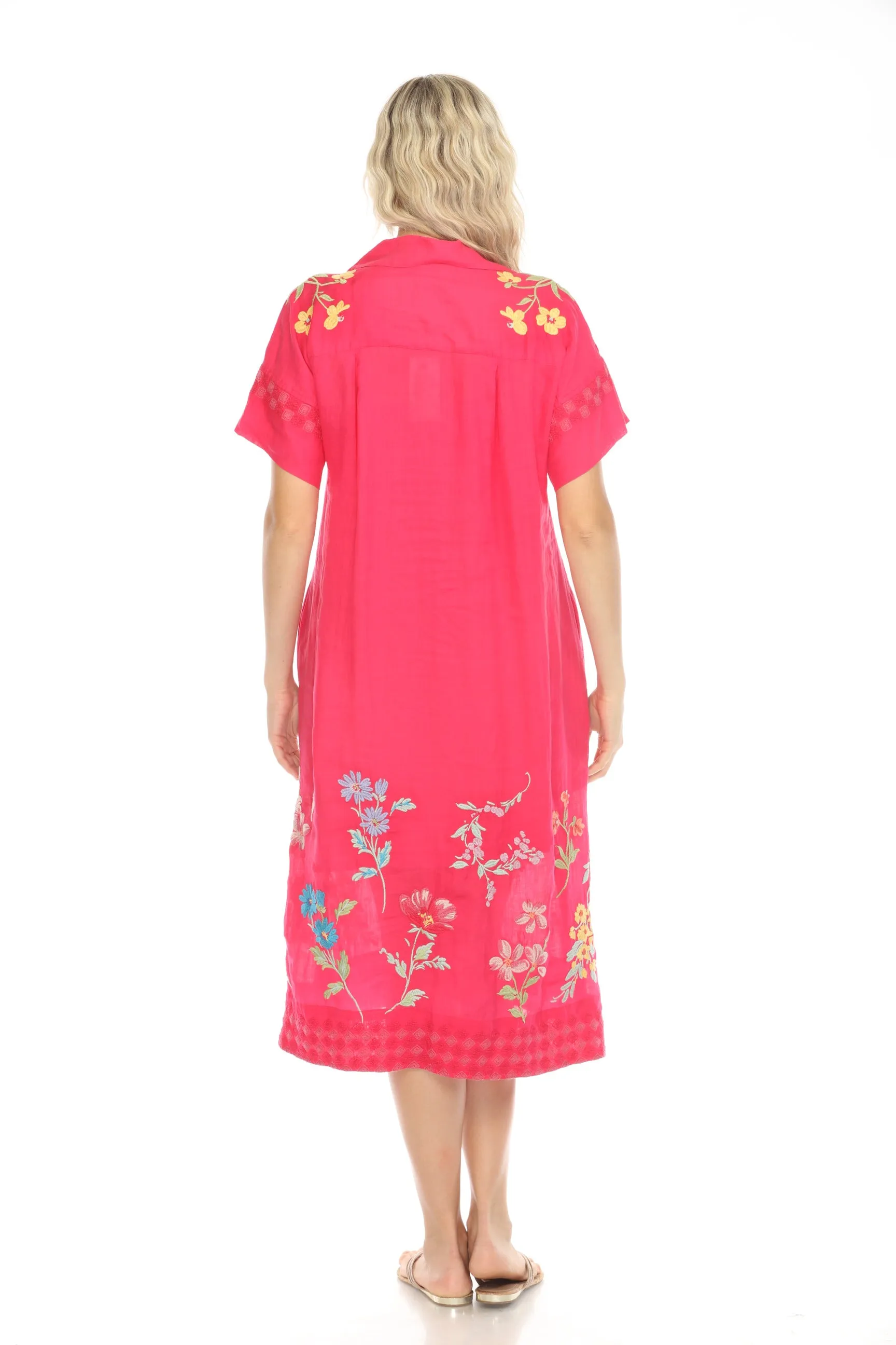 Johnny Was Workshop Evangeline Dolman Henley Dress W34024-3 *