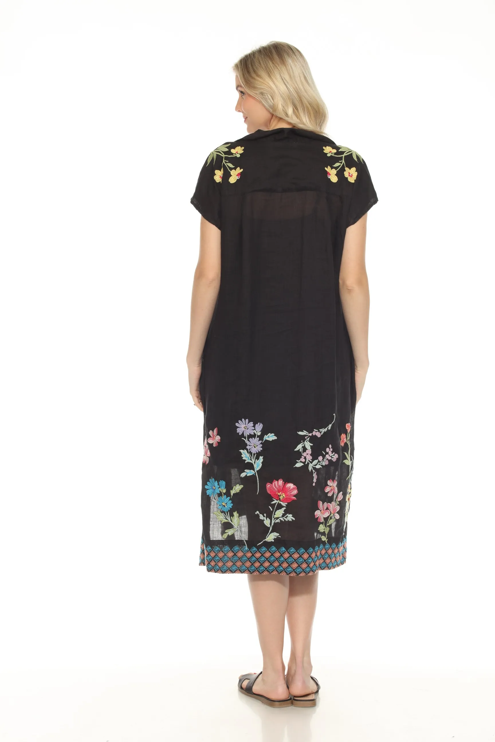 Johnny Was Workshop Evangeline Dolman Henley Dress W34024-3 *