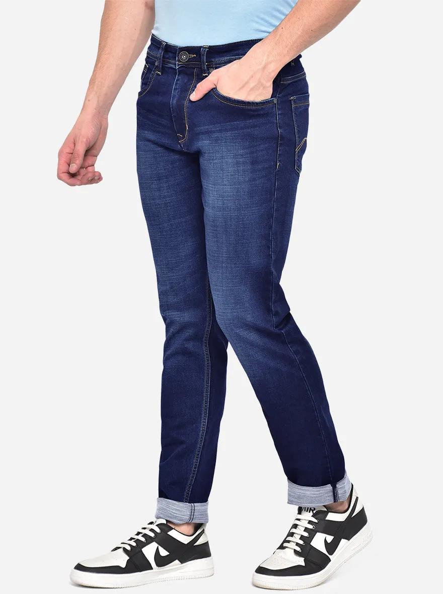 Light Blue Washed Straight Fit Jeans | JadeBlue