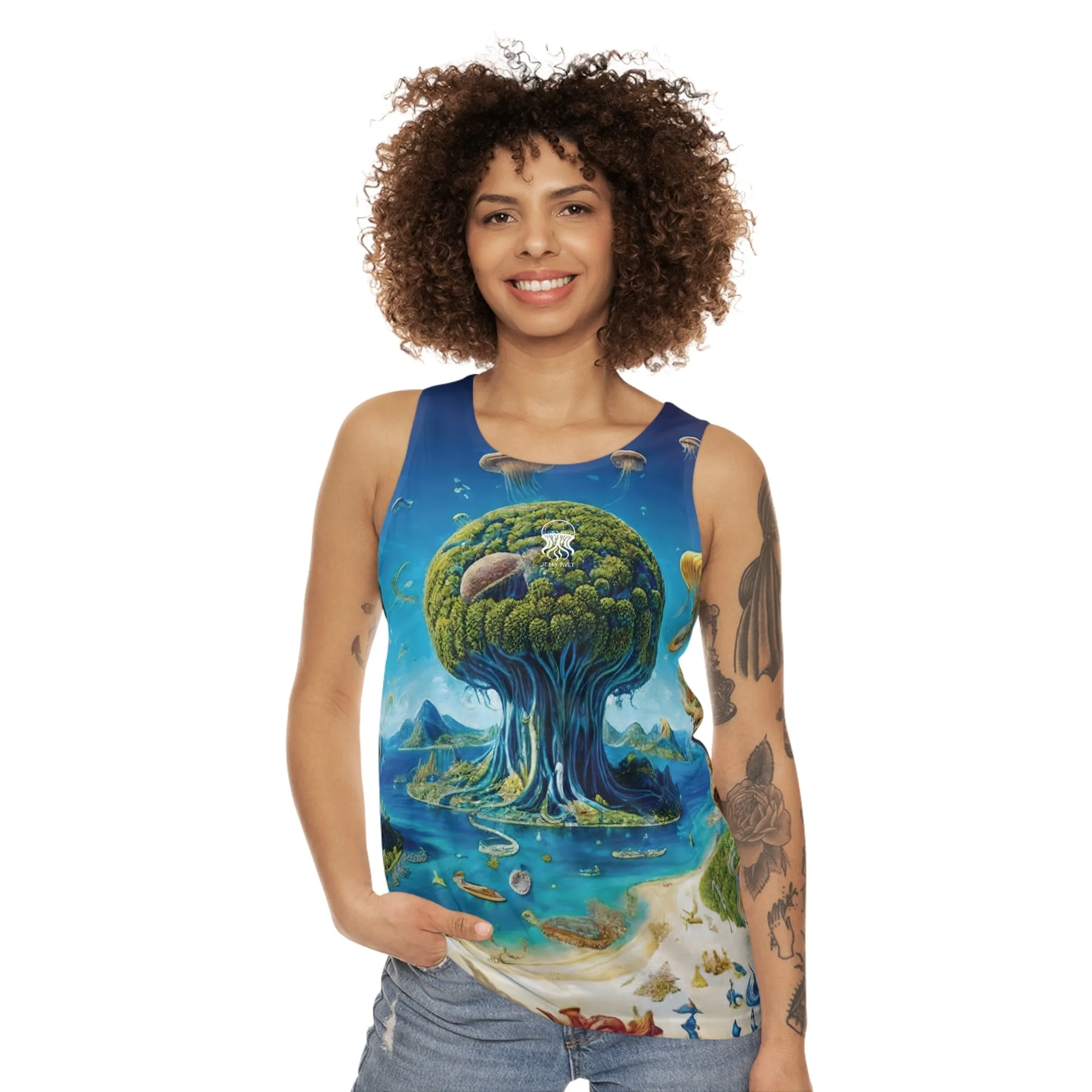 Light Tank Top - Cosmic Tree Isle